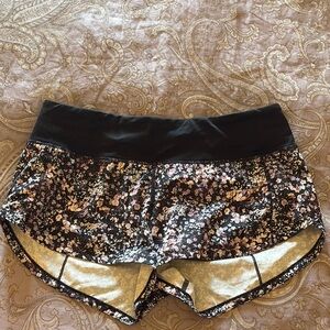 lululemon athletica Black and Pink Athletic Shorts size 4